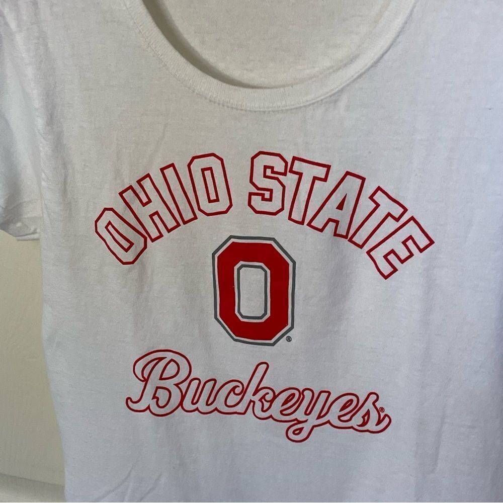 The Ohio State Buckeyes White Short Sleeve T-Shirt, Medium - Picture 2 of 5